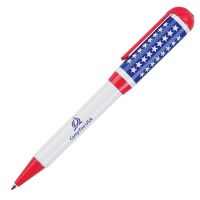 Patriotic Pens, Personalized Flag Pens: Red, White & Blue Writing Instruments for Patriotic Promotions