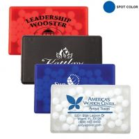 Custom Printed Logo Mint Tins & Breath Mints.  Full Color available. Mint Tin Shapes and Peppermint Single Custom Candy