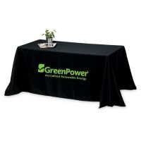 Custom Printed Table Cloths. Tradeshow Table Covers and Logo Printed Tablecloths for Promotional Campaigns and Gift Giving