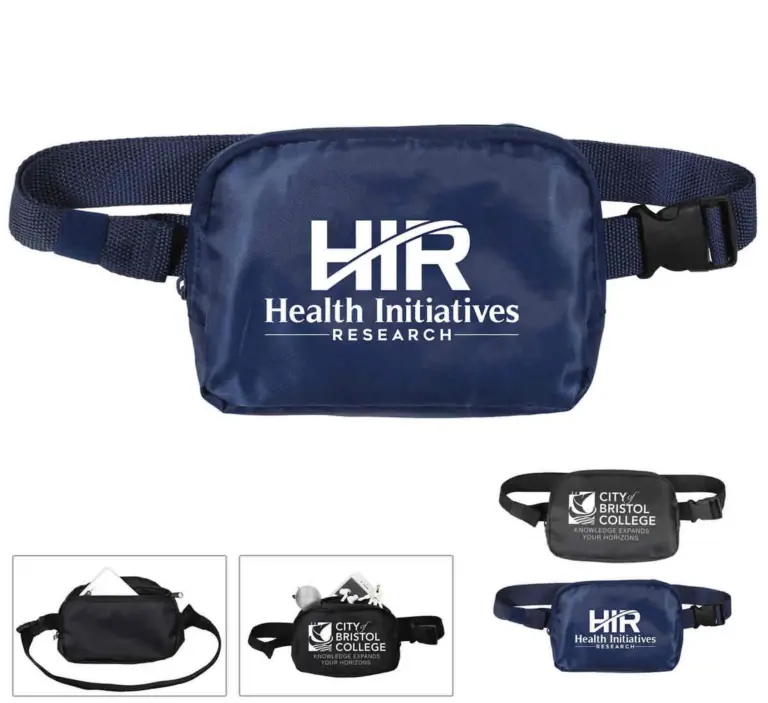 Crossbody belt bag with custom logo for nurses and healthcare staff