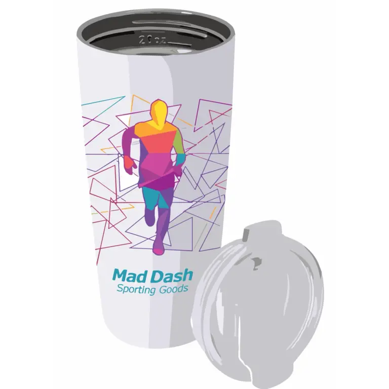 Flip lid 20 oz insulated tumbler, sports promotional product