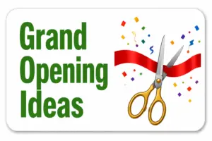 Grand Opening Ideas promotional products and logo gifts
