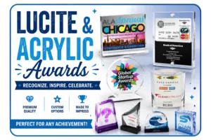 Acrylic & Lucite Awards promotional products and logo gifts