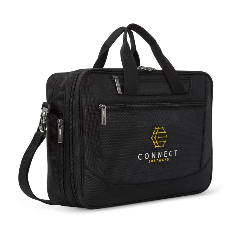 Branded laptop portfolio bag for business travel