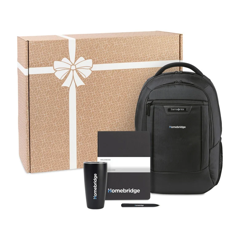Branded welcome gift set for new clients and customers