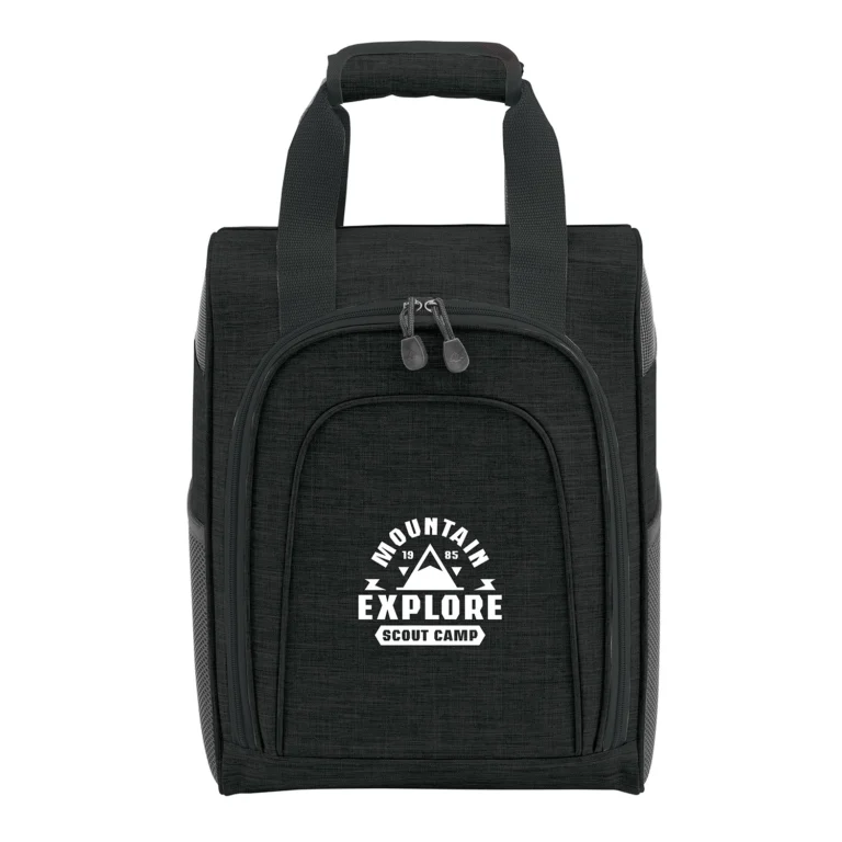 Black heather insulated cooler bag, golf outing promotional gift