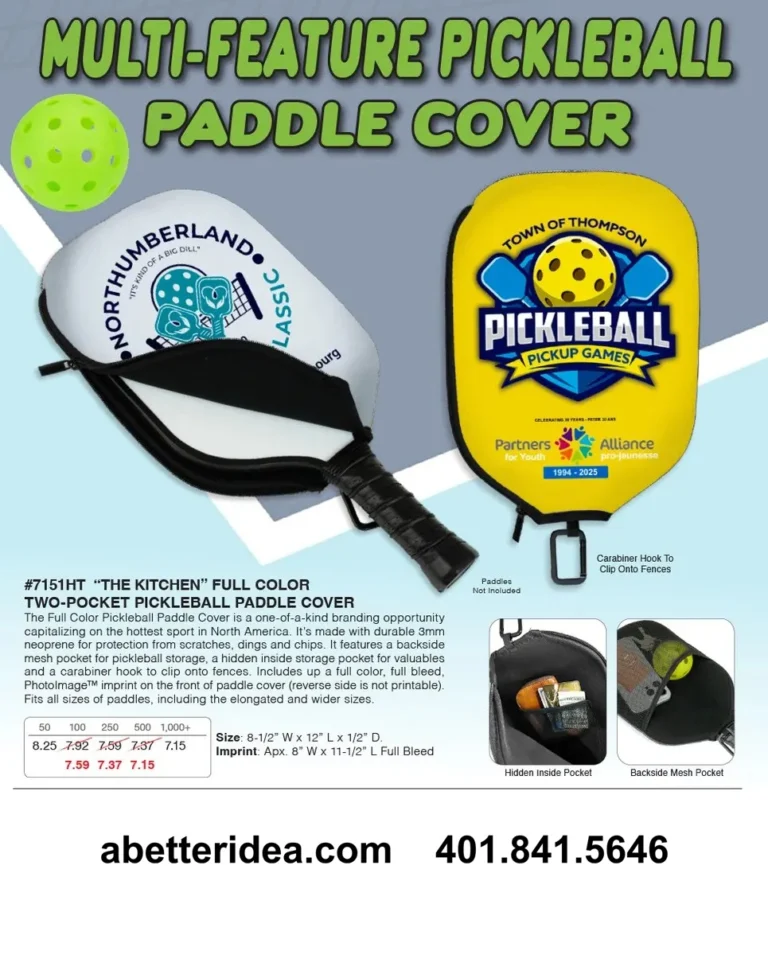 Pickleball paddle cover promotional product