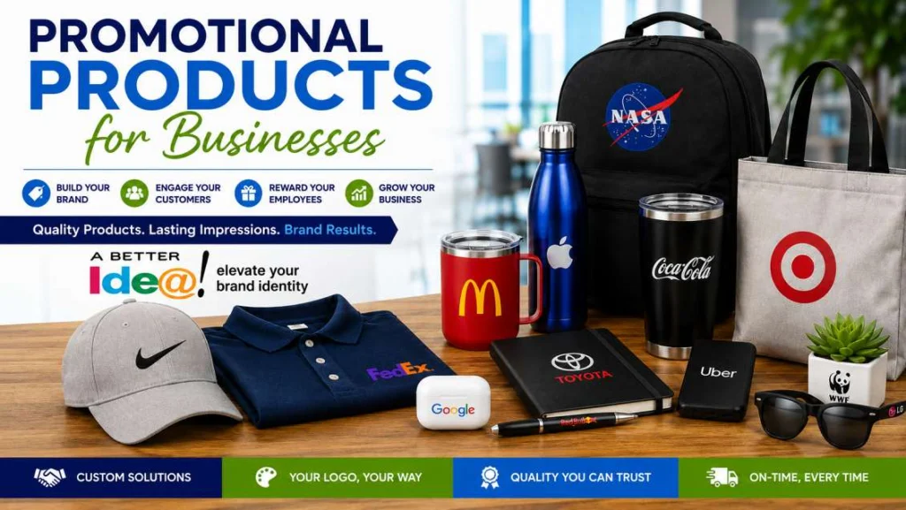 Custom branded promotional products for businesses