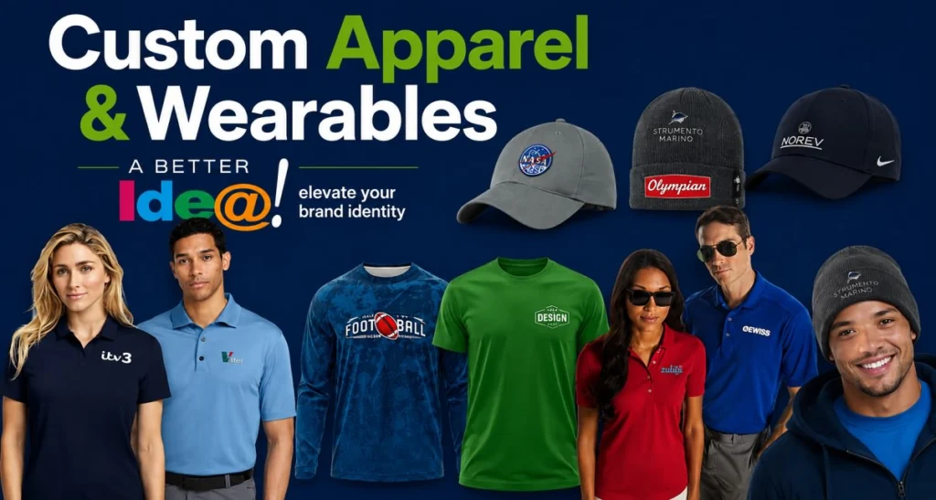 Custom branded apparel and promotional products for businesses