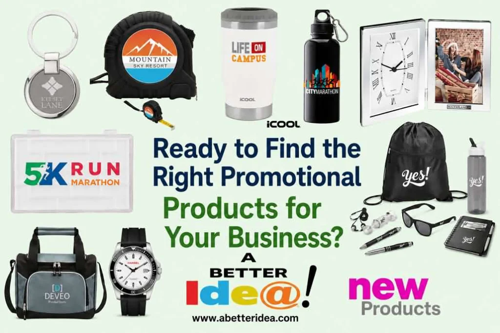 Custom promotional products for businesses from A Better Idea